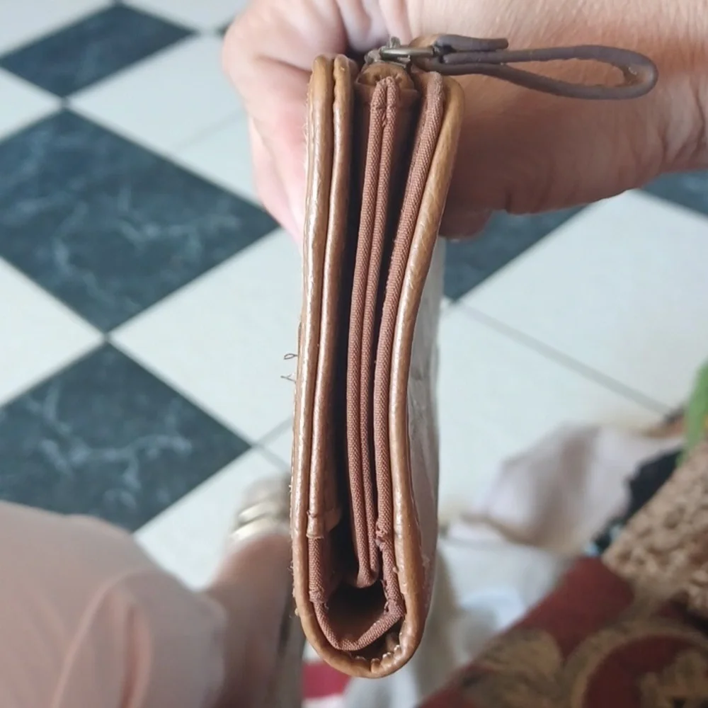 Relic Wallet, Tan Weave, Zebra, Leaf, 7x4